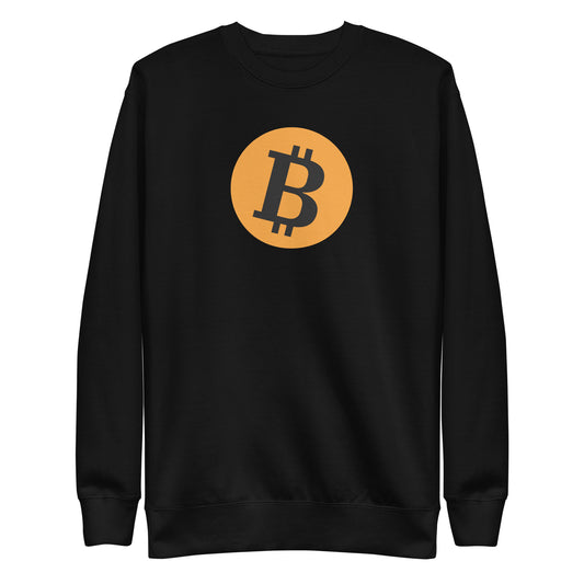 Bitcoin Logo Unisex Premium Sweatshirt