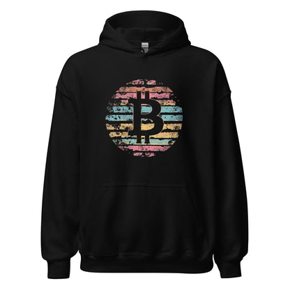 Bitcoin Color Wave Hoodie