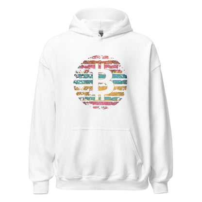 Bitcoin Color Wave Hoodie