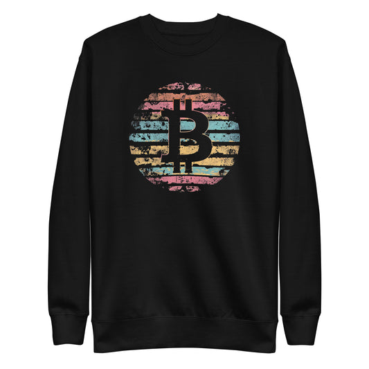 Bitcoin Color Wave Sweatshirt