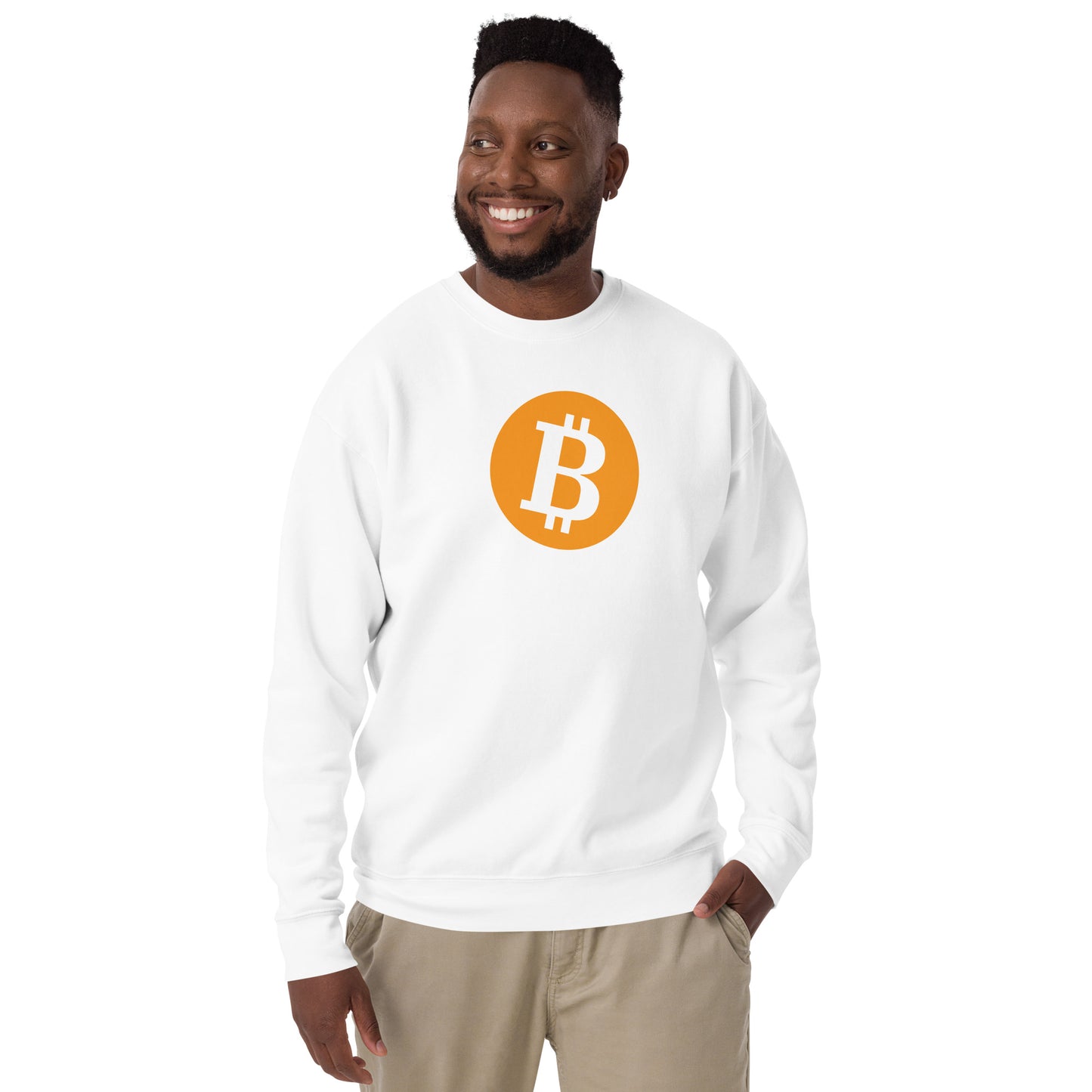 Bitcoin Logo Unisex Premium Sweatshirt